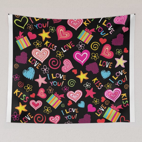 Item preview, Love Symbols Pattern designed and sold by msdesignclub.