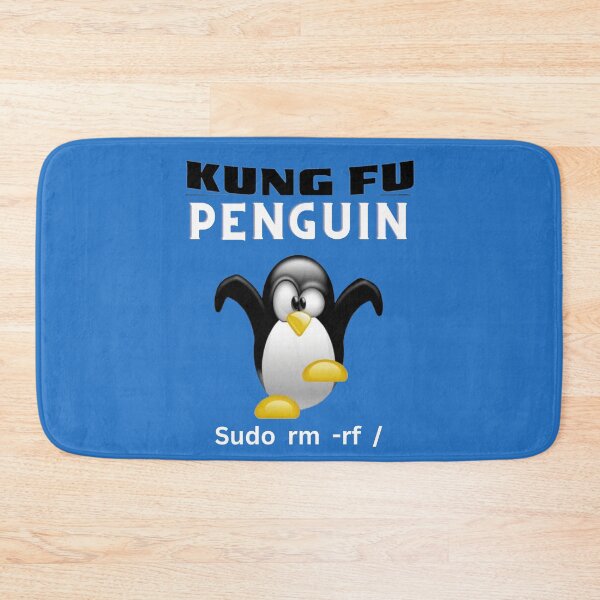 Item preview, Kung Fu Penguin Tux Linux Coding Design designed and sold by t1n3333.
