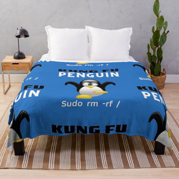 Item preview, Kung Fu Penguin Tux Linux Coding Design designed and sold by t1n3333.
