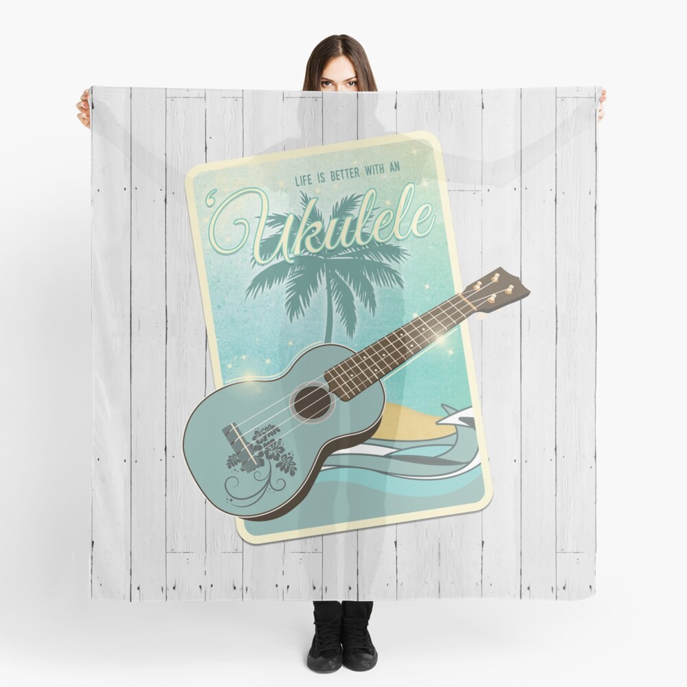 Life is better with an ukulele Scarf
