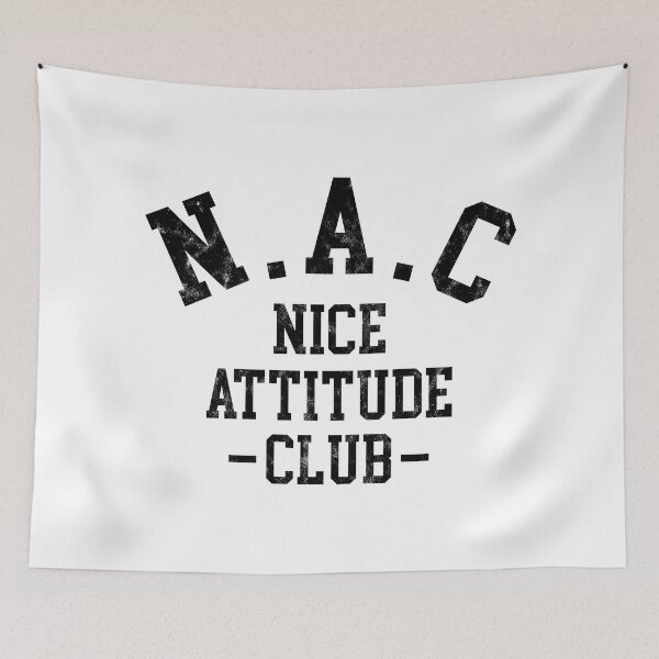 Item preview, NICE ATTITUDE CLUB STATEMENT USED LOOK BY SUBGIRL designed and sold by SUBGIRL.