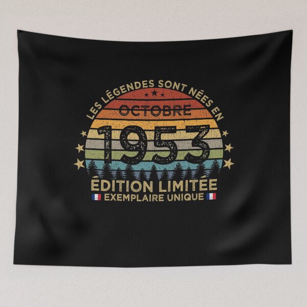 Item preview, Anniversaire 70 Ans Les Legendes Sont Nees en Octobre 1953 designed and sold by cssdru.