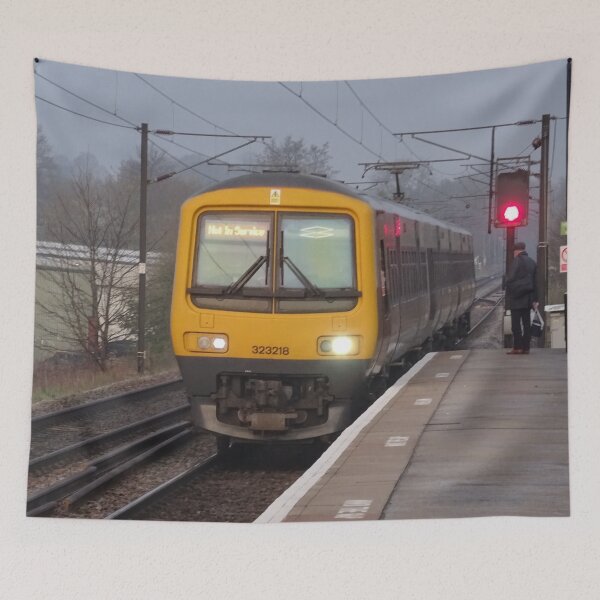Item preview, West Midlands Trains 323218 at Lichfield Trent Valley designed and sold by Rorymacve.