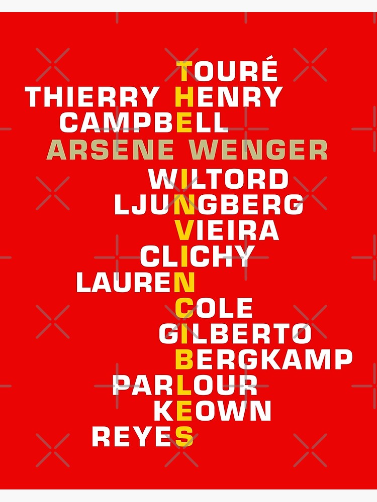 The Invincibles Arsenal 2004 Team - Arsenal Retro" Art Board Print for Sale  by TRUE-FANS | Redbubble