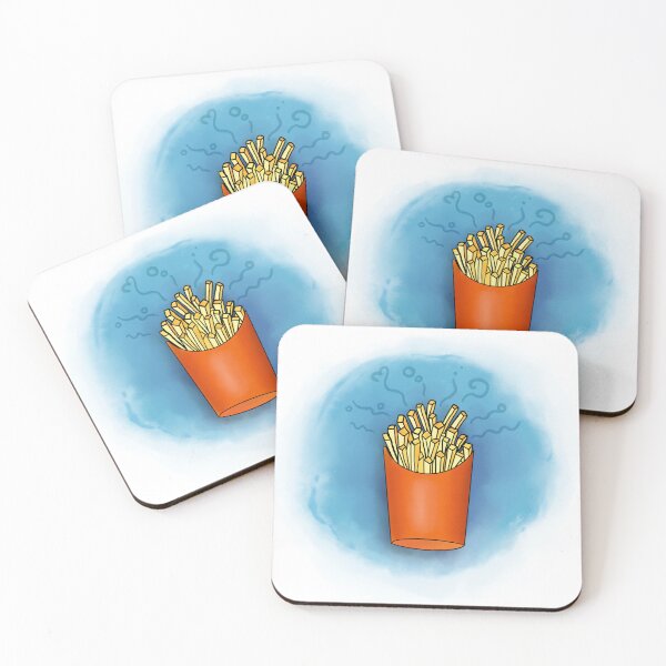 Item preview, crispy french fries illustration designed and sold by janerain.