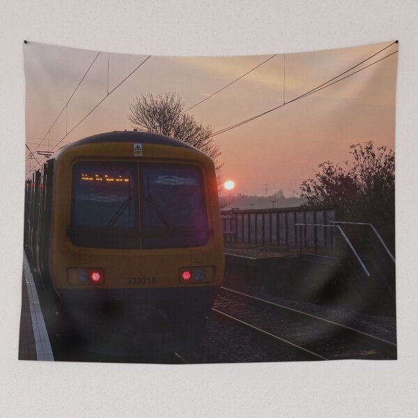 Item preview, West Midlands Trains 323218 at Lichfield Trent Valley designed and sold by Rorymacve.