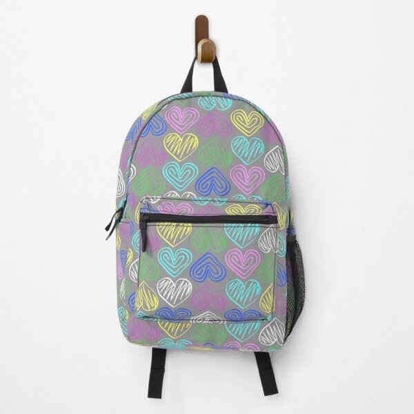 Item preview, Multicolored hand-drawing hearts designed and sold by ReflectedCrafts.