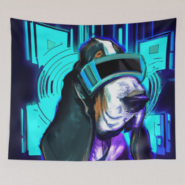 Artikelvorschau, Cyber-Punk Basset entworfen und verkauft von GhostlierNation.