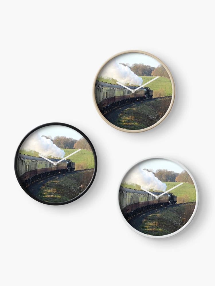 Thumbnail 3 of 4, Clock, Sunset Steam designed and sold by Rorymacve.