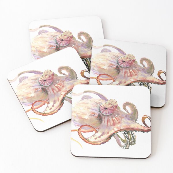 Item preview, Cream Colored Octopus designed and sold by surenart.