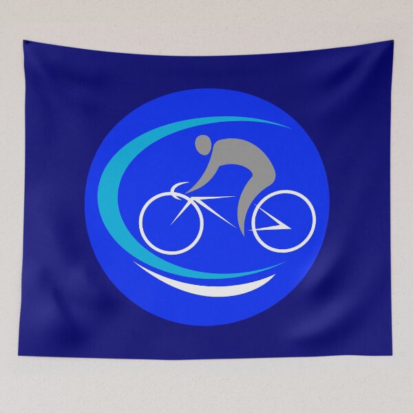Item preview, Go Ride Your Bicycle White - Blue designed and sold by MedHance.