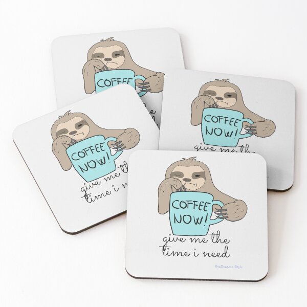 Item preview, Sloth - Coffee time designed and sold by shinjino83.