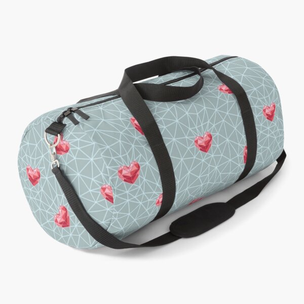 Item preview, Grid mesh from triangles and hearts - seamless pattern designed and sold by ReflectedCrafts.