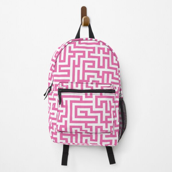 Item preview, Pink & White Maze Labyrinth Pattern designed and sold by SarahJisri.