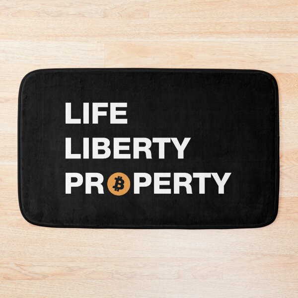 Item preview, Life Liberty and Property// REAL Liberty and REAL Property is in Bitcoin designed and sold by ClothingnCrypto.