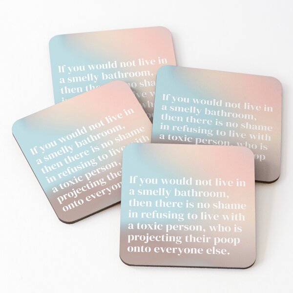 Item preview, Smelly Bathroom Toxic Person Quote designed and sold by Pamela Storch.