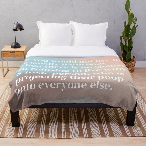 Item preview, Smelly Bathroom Toxic Person Quote designed and sold by Pamela Storch.