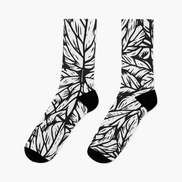 Item preview, Monochome autumn leaves pattern designed and sold by CasualMadness.