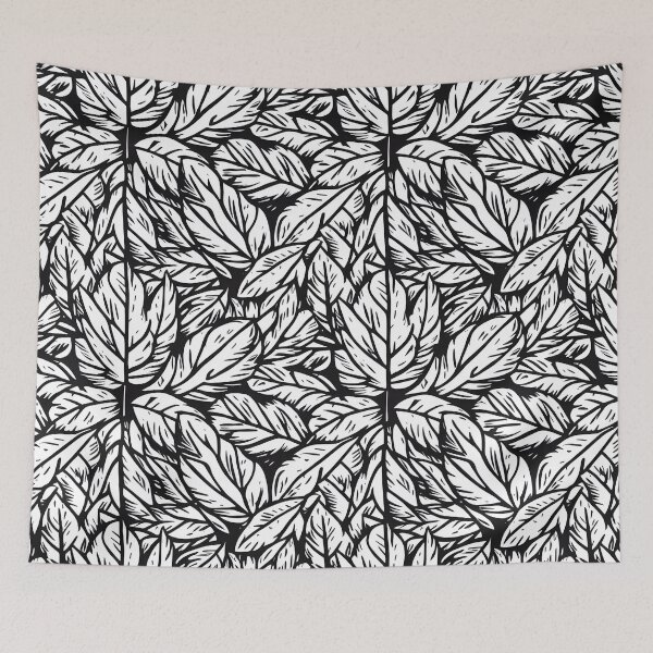Item preview, Monochome autumn leaves pattern designed and sold by CasualMadness.