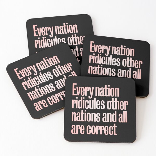 Item preview, Every nation ridicules other nations and all are correct. v.3 designed and sold by x1brett.