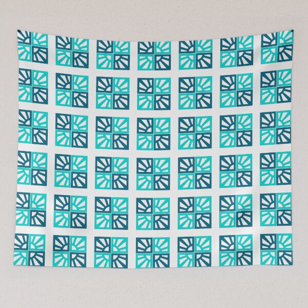 Item preview, Breeze Block Eleven Blue designed and sold by Owen1976.