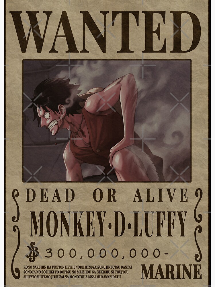 one piece: Luffy's bounty poster