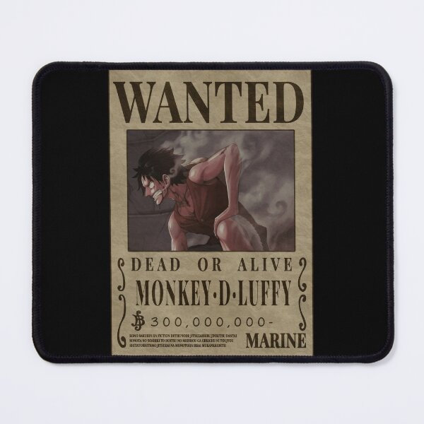 ONE PIECE Tapis de souris souple Luffy Wanted