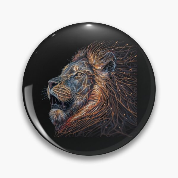 Item preview, Fantasy Lion Illustration Leo Zodiac Art - Save Lions designed and sold by Gamicnum.