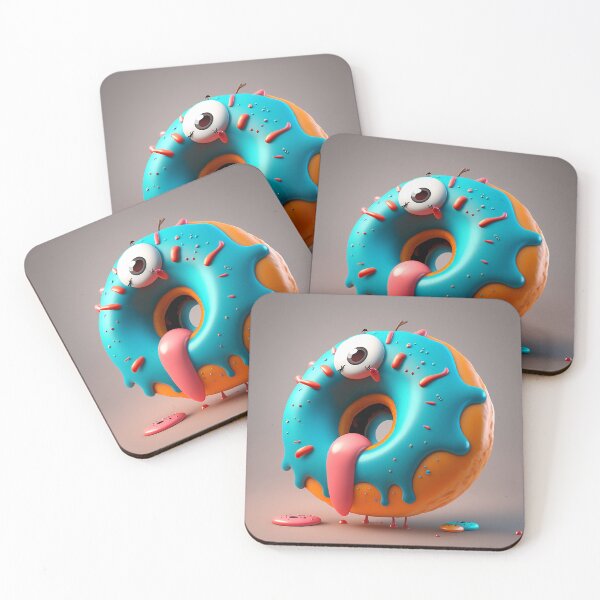 Artikelvorschau, Cartoon Donut V1 entworfen und verkauft von GummywormDesign.
