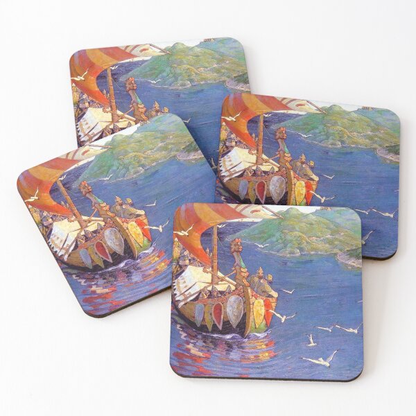 Item preview, Nicholas Roerich - Guests From Overseas designed and sold by tomorrowsart.