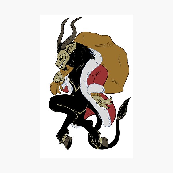 Artikelvorschau, Ein fröhlicher Krampus entworfen und verkauft von Elizabeth Staley.