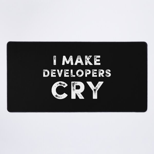 Item preview, QA Guy I Make Developers Cry Funny Gift for Quality Assurance Engineer Software Tester Coder Debugger Programmer Tech Geeks Nerds designed and sold by ArtistryPrint.