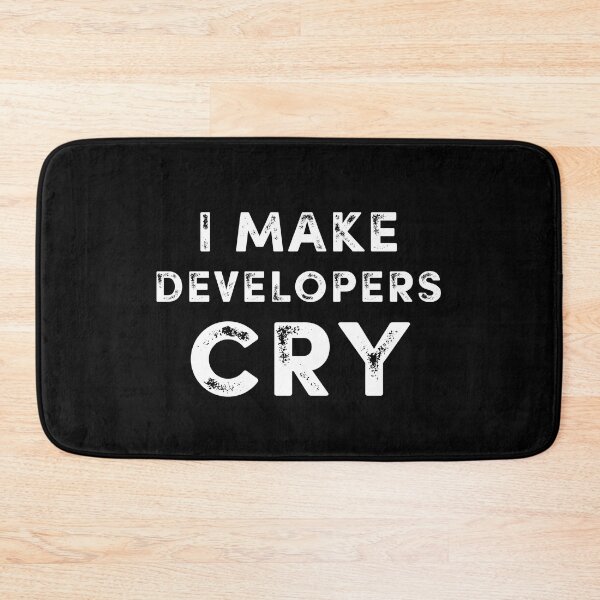 Item preview, QA Guy I Make Developers Cry Funny Gift for Quality Assurance Engineer Software Tester Coder Debugger Programmer Tech Geeks Nerds designed and sold by ArtistryPrint.