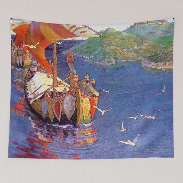 Item preview, Nicholas Roerich - Guests From Overseas designed and sold by tomorrowsart.