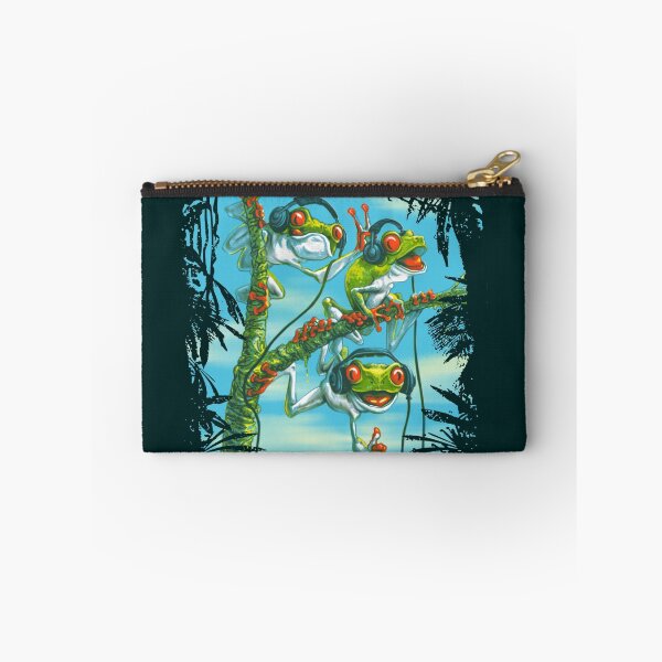 Item preview, Frog Trio Rockin The Beats in Rainforest designed and sold by MudgeStudios.