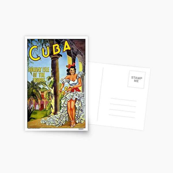 Cartel de viaje de la vendimia de Cuba Postal