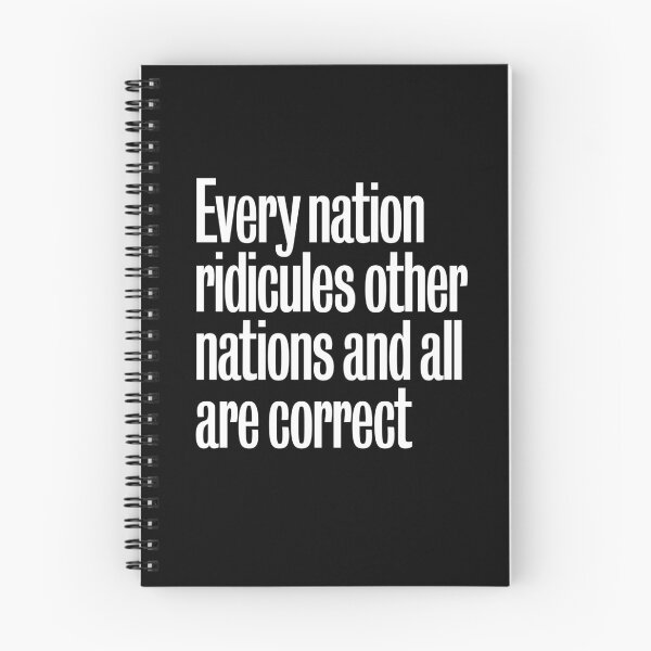 Item preview, Every nation ridicules other nations and all are correct. v.9 designed and sold by x1brett.
