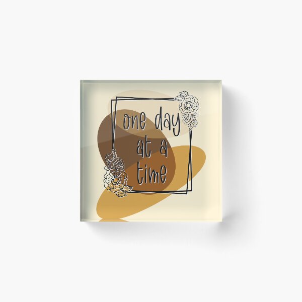 Item preview, One day at a time Motivational boho design  designed and sold by TipTopTapo.