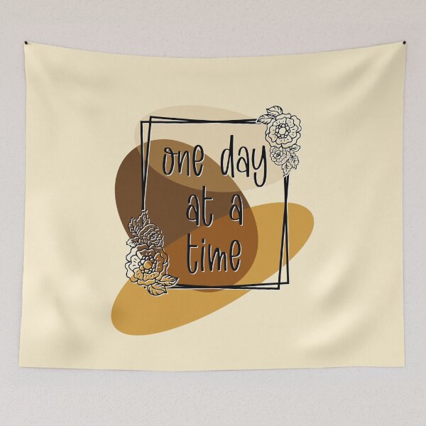 Item preview, One day at a time Motivational boho design  designed and sold by TipTopTapo.