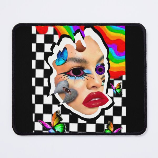 Item preview, Abstract Trippy Checkered Face designed and sold by GirlofRandom.