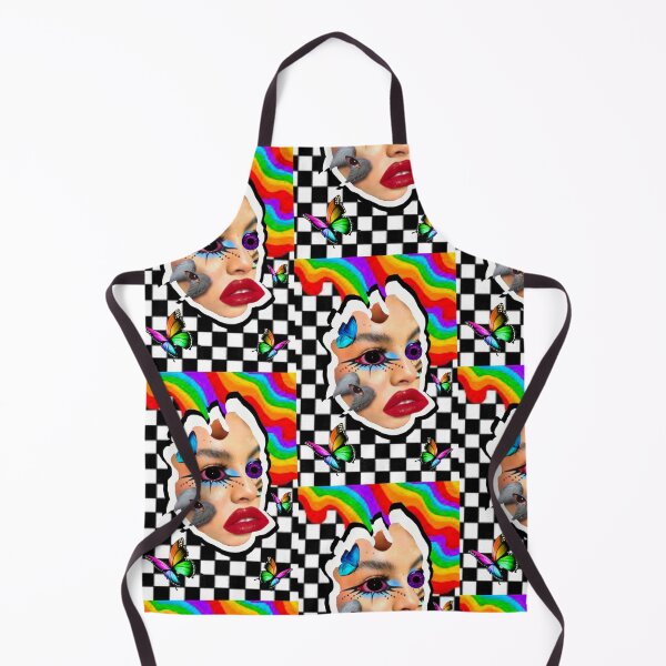 Item preview, Abstract Trippy Checkered Face designed and sold by GirlofRandom.