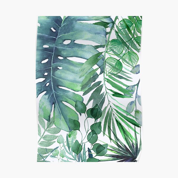 Tropical Leaves Poster