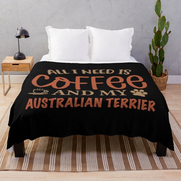 Artikelvorschau, Alles was ich brauche ist Kaffee und mein australischer Terrierhund entworfen und verkauft von CJC Designs.