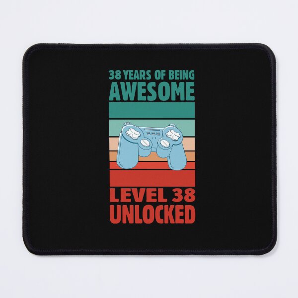 Item preview, 38 Years Of Being Awesome Level 38 Unlocked Gamer designed and sold by GrumpyDadCo.
