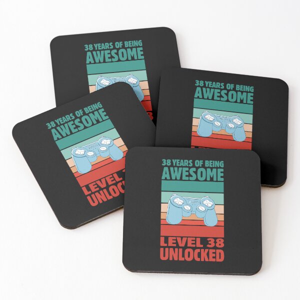 Item preview, 38 Years Of Being Awesome Level 38 Unlocked Gamer designed and sold by GrumpyDadCo.