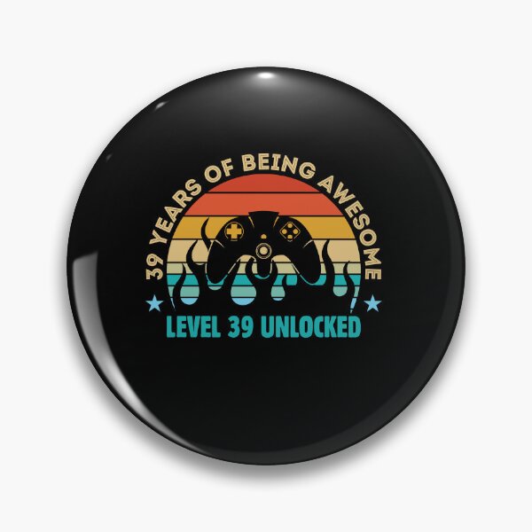 Item preview, 39 Years Of Being Awesome Level 39 Unlocked Gamer designed and sold by GrumpyDadCo.