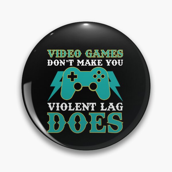 Artikelvorschau, Video Games Don't Make Me Violent Lag Does Gamer entworfen und verkauft von GrumpyDadCo.