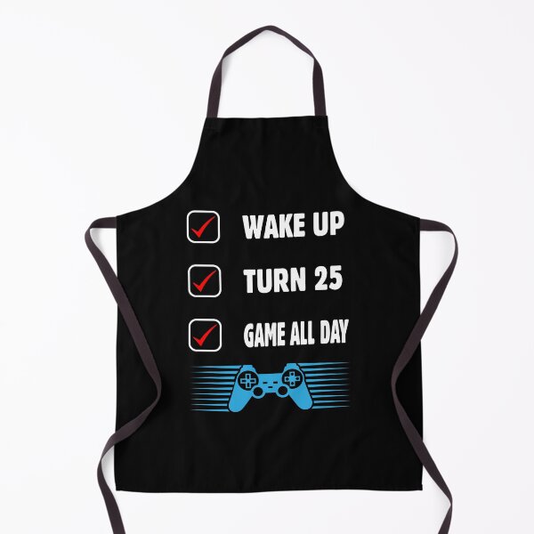 Aperçu de l'œuvre Wake Up Turn 25 Game All Day 25th Birthday Gamer créée et vendue par GrumpyDadCo.