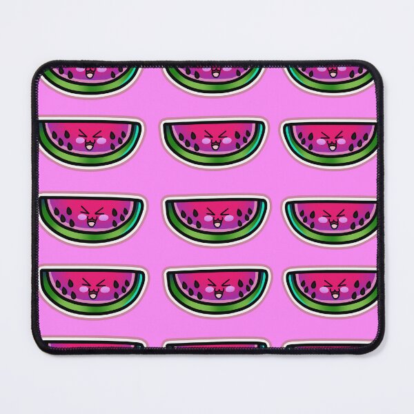 Item preview, 15 watermelon designs with excited faces and pink cheeks designed and sold by kitsuneins.