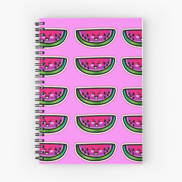 Item preview, 15 watermelon designs with excited faces and pink cheeks designed and sold by kitsuneins.